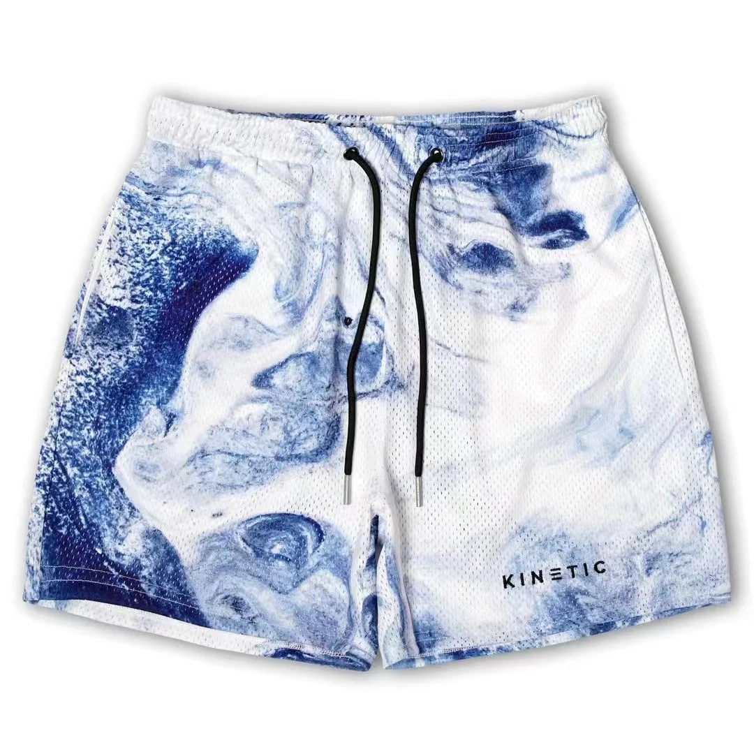 New Men Fundamental shorts fashion trend casual shorts basketball football training Quick dry mesh breathable Men