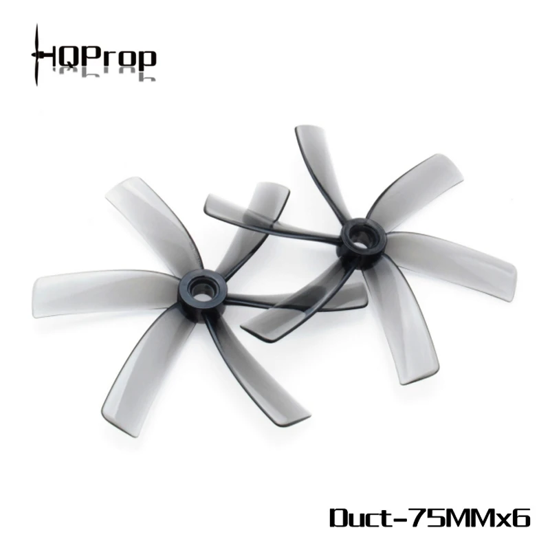 

6Pairs(6CW+6CCW) HQPROP Duct 75MMX6 75mm 6-Blade PC Propeller for RC FPV Freestyle 3inch Cinewhoop Ducted Drones DIY Parts
