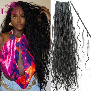Body Wave Pre-Looped Crochet Boho Locs With Human Hair Curls Goddess Locs Body Wave Full Ends Hair Extensions For Black Women 1