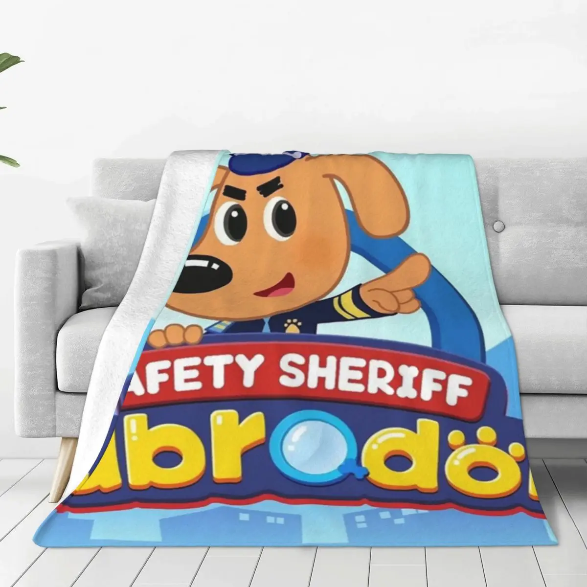 Sheriff Labrador Blankets Flannel Breathable Throw Blankets Sofa Throw Blanket For Home Bedroom Office Throws Bedspread Quilt 2