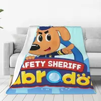 Sheriff Labrador Blankets Flannel Breathable Throw Blankets Sofa Throw Blanket For Home Bedroom Office Throws Bedspread Quilt 2