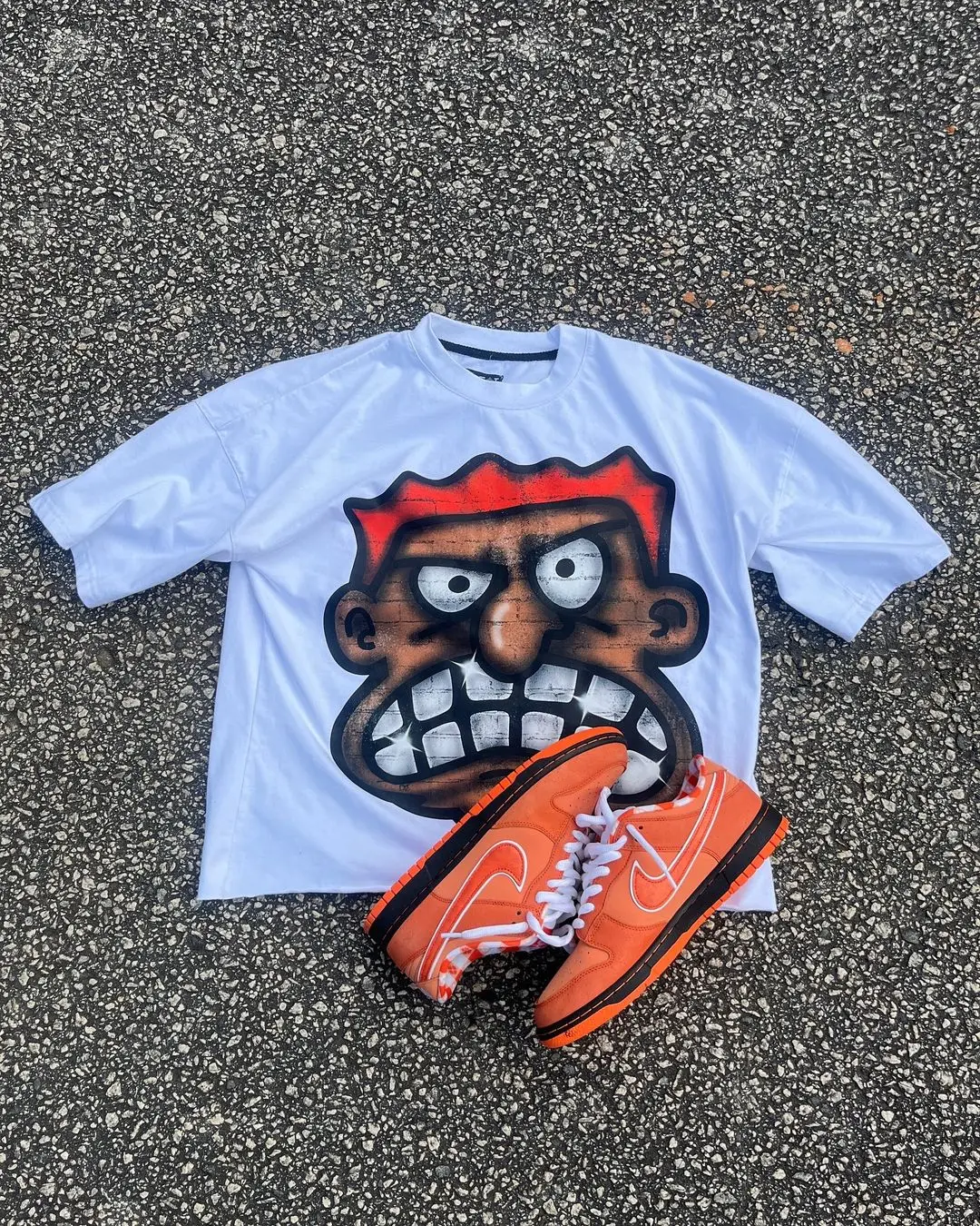 American High Street Men Pattern Printed T-shirt Harajuku Y2k Retro Short Sleeve Men and Women Hip Hop Casual Loose Top men women t shirt