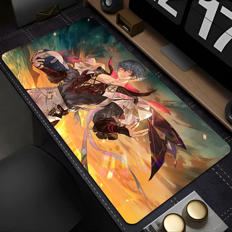 Mouse Pad Computer Wuthering Waves Mousepad Laptop Anime Brant Gamer Rubber Keyboard Pad PC Gaming Accessories Desktop Mouse Mat