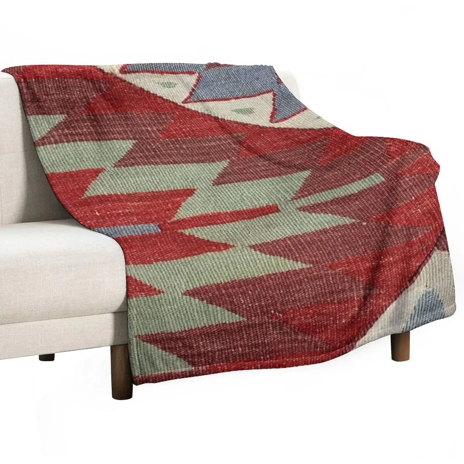 

Vintage Decorative Esme Kilim, Navaho Weave, Woven Aztec Textile, Kelim Throw Blanket Bed linens Stuffeds Blankets