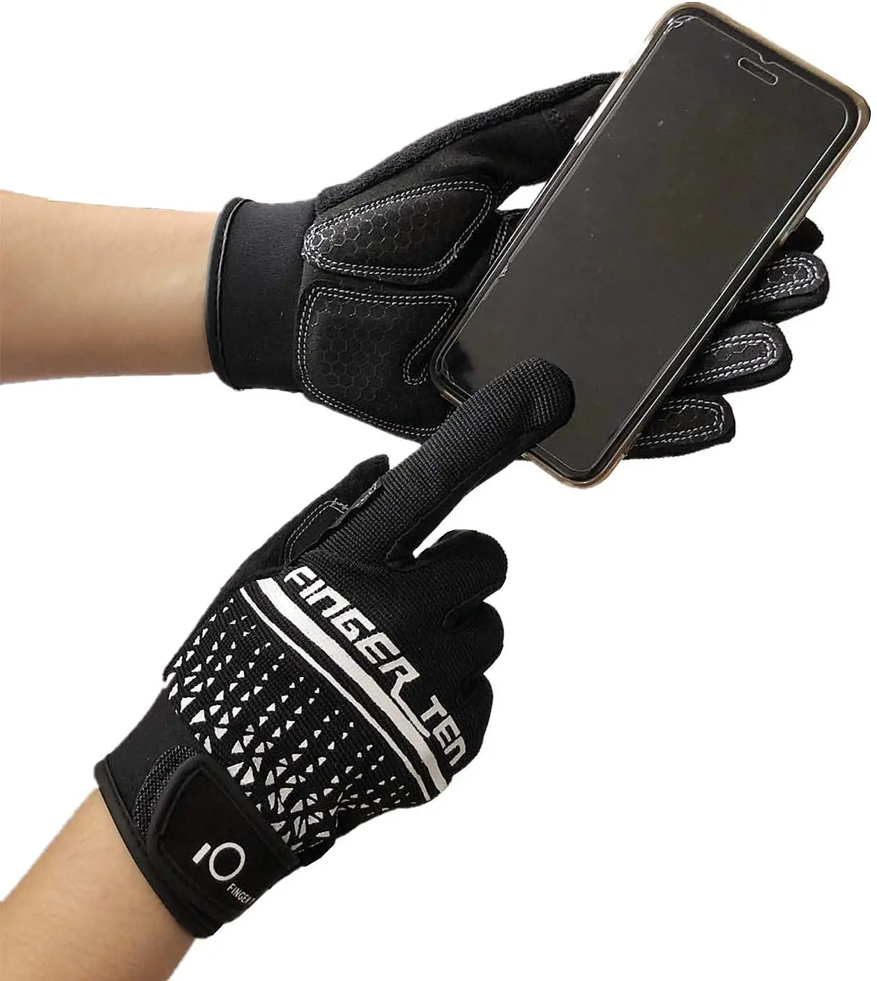 Professional Half Full Finger Fitness Gloves Men with Wrist Support Gym Exercise Powerlifting Pull Up Protector