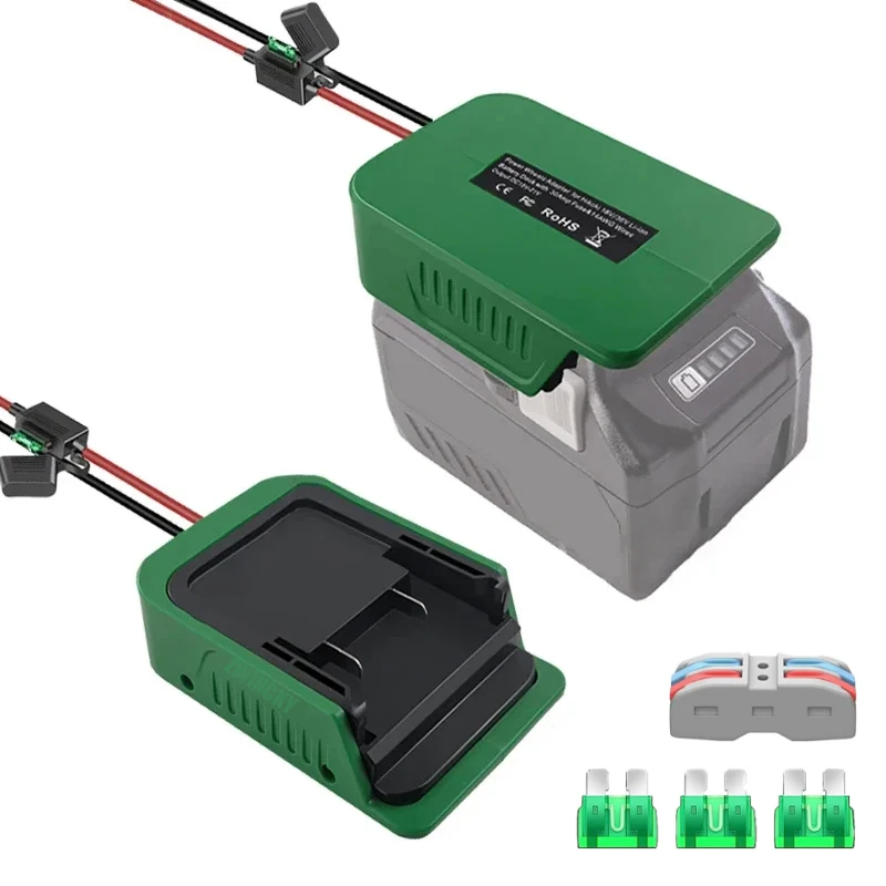 Adattatore Per Batteria Power Wheels Converti Per Hikoki Hitachi 18V-36V Batteria Per Alimentare Fai Da Te Ride Truck Robotics Rc Toys Con Calibro 14