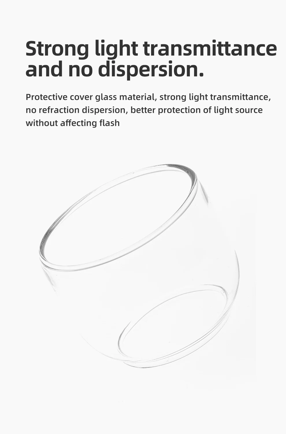 Protector Cap Glass Cover Dome for GT / GS / QT / QS Series Studio Flash Strobe