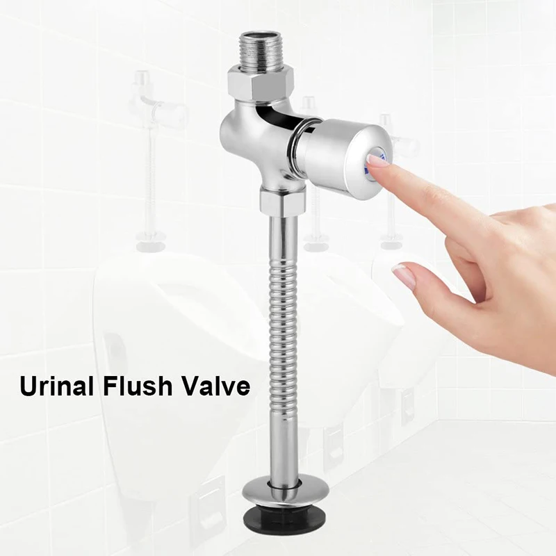 Toilet Hand Pressing Multifunction Urinal Flush Valve Manual Flushing Tool Hotel Durable Zinc Alloy Valve Kitchen Bathroom toilet tank accessories