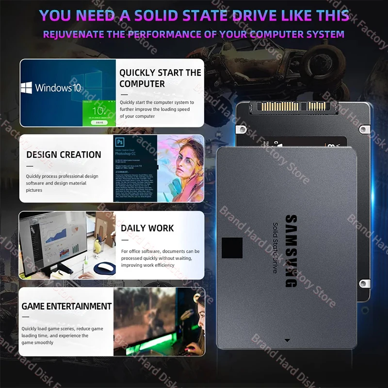 SSD 870 EVO  ָ Ʈ ũ, HDD ϵ ̺, SATA3, 2.5 ġ Ʈ ũž PC, ps5 MLC  , 1TB, 2TB, 4TB, 500GB