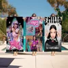 Emilia Mernes Singer Microfiber Blanket Quick Drying Beach Towels Oversized Printing Super Absorbent Pool Towel Blanket 1