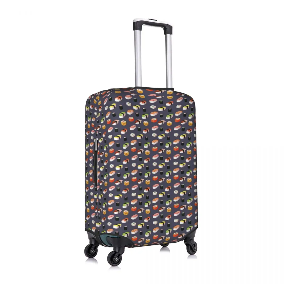 

Japanese Sushi Pattern Luggage Cover Spandex Suitcase Protector Fits 19-21 Inch