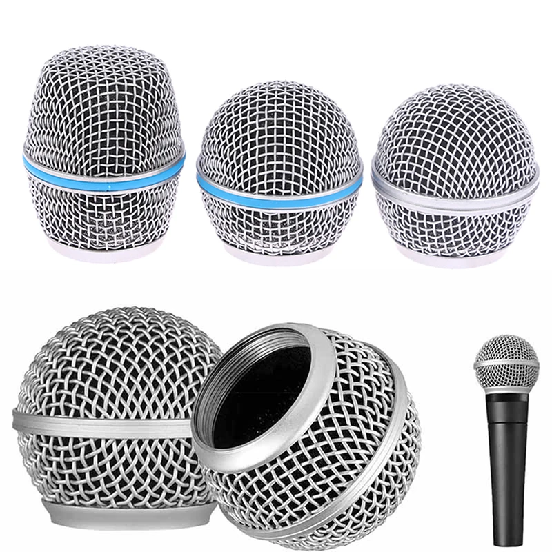 Testa Di Ricambio Per Microfono Testa Di Ricambio Per Microfono Portatile In Rete D'Acciaio Per Griglia Adatta A Shure Beta 57A 58A 87A 845S 945