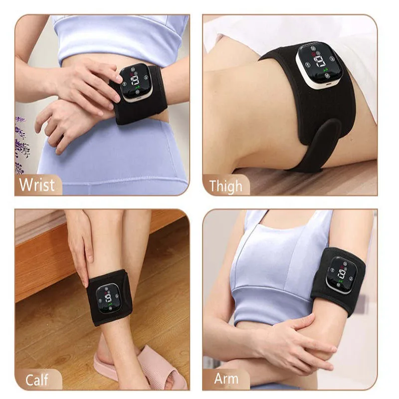 Electric Wrist Massager Multi-Function Joint Vibration Wristband Kneading Hot Compress Meridian Physiotherapy Instrument