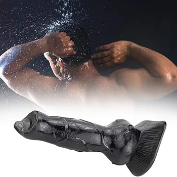 Soft Realistic Animal Dog Big Dildo Suction Cup Cock Lesbian Silicone Masturbators Penis Butt Plug Adult Sex Toy for Men Women 2