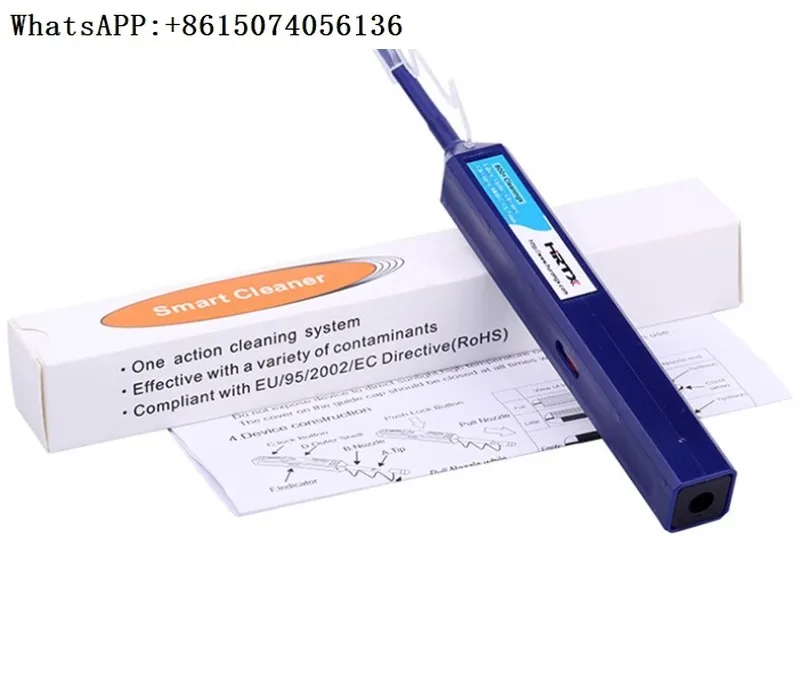 

HRTX Hurong Fiber Optic Cleaning Pen FCSC One Press Flange Jumper End Face Light Module LC Cleaner 2.50mm