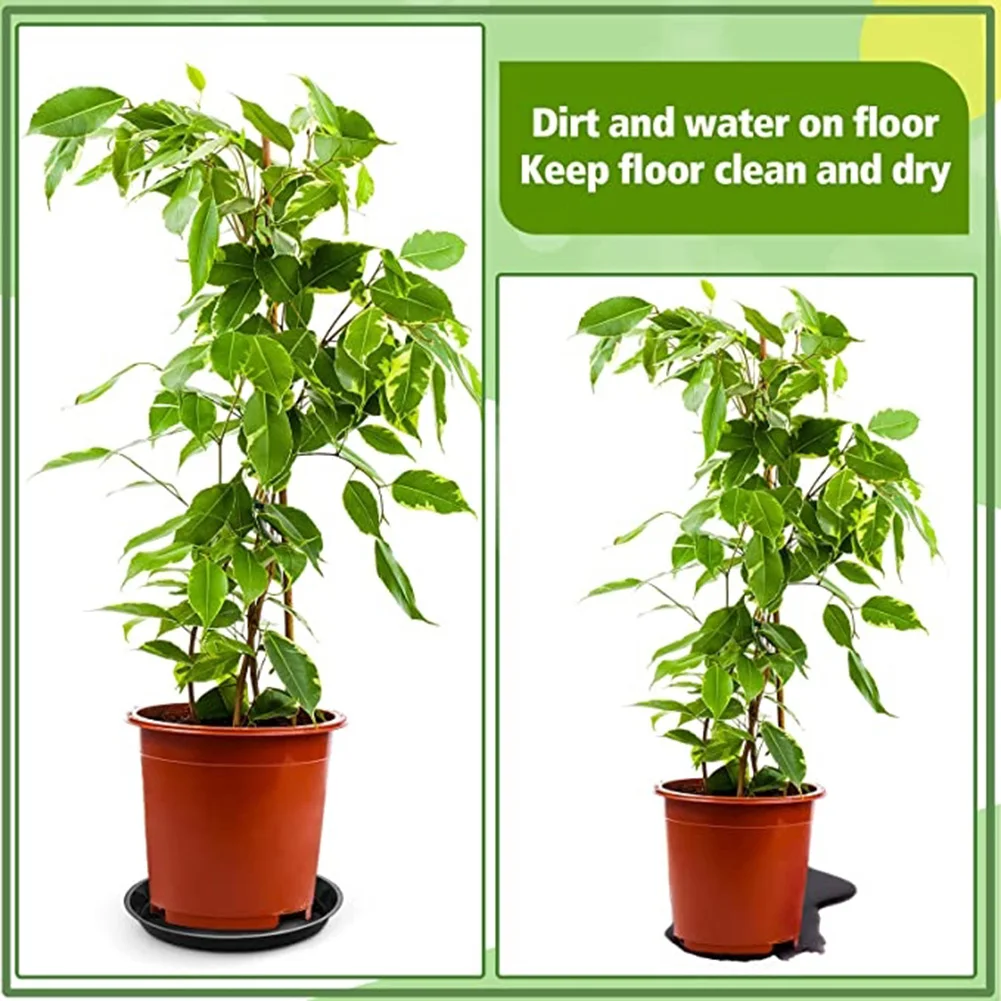 

2pcs 4/6/7/8/10 Inch Plant Trays Plastic Plant Saucer Round Drip Trays Saucer Plants Trays Indoor Outdoor Garden Supplies Decor