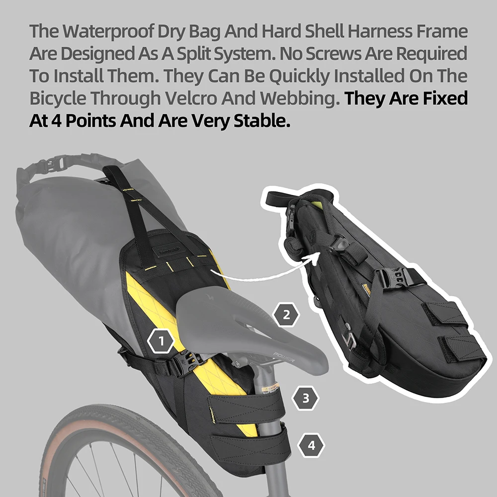 Dry Bag Bike Frame Saddle Bag Fusion Waterproof Seat Pack