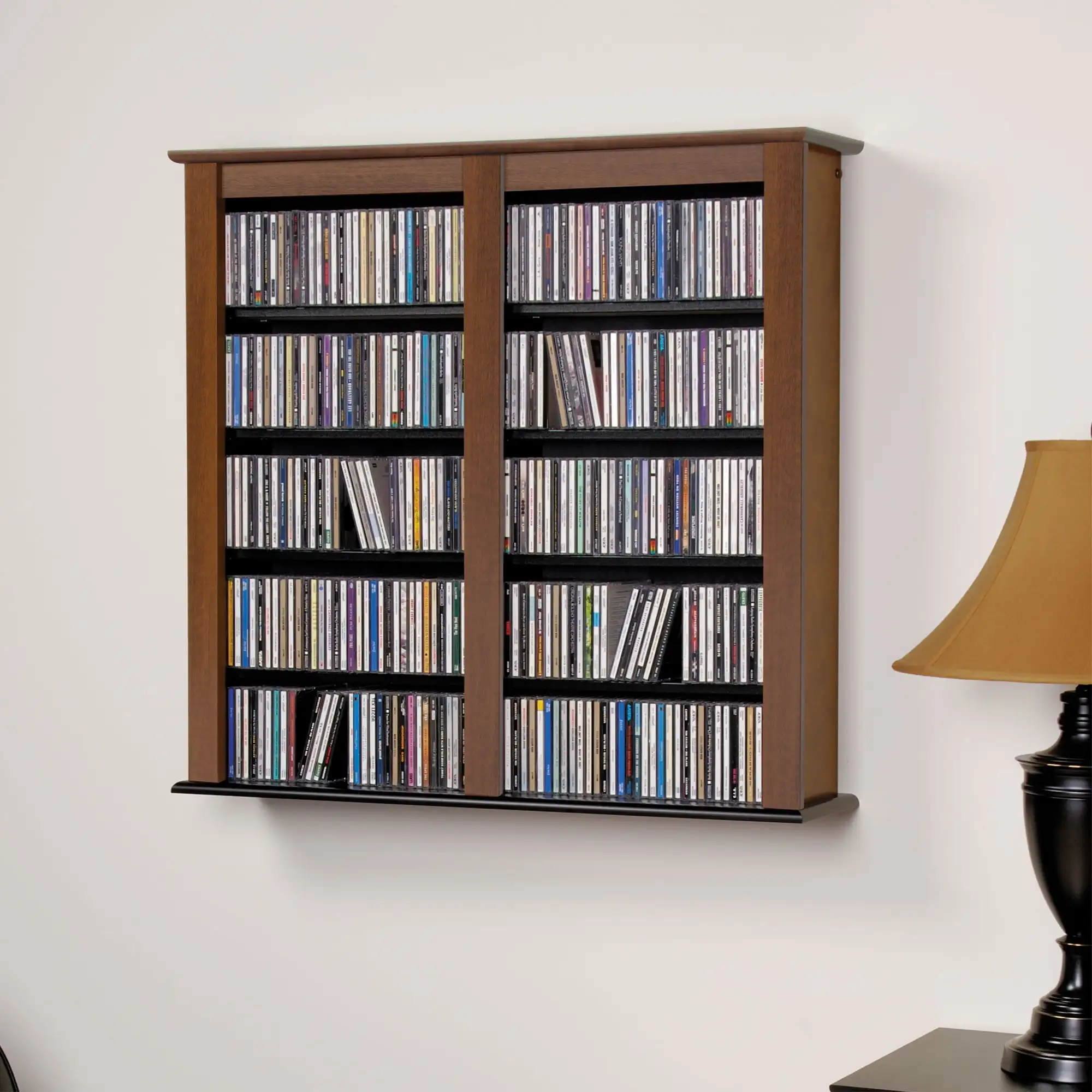 

Floating Media Shelf, Brown