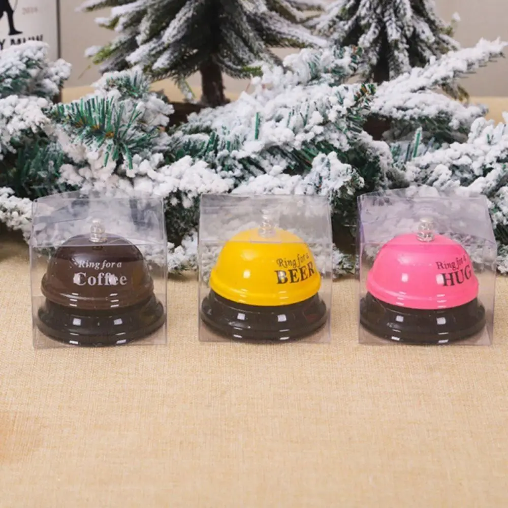 Desk Call Bell Ring for Service Party Gift Ring For Coffee Beer Hug Metal Ringbell Home Bar