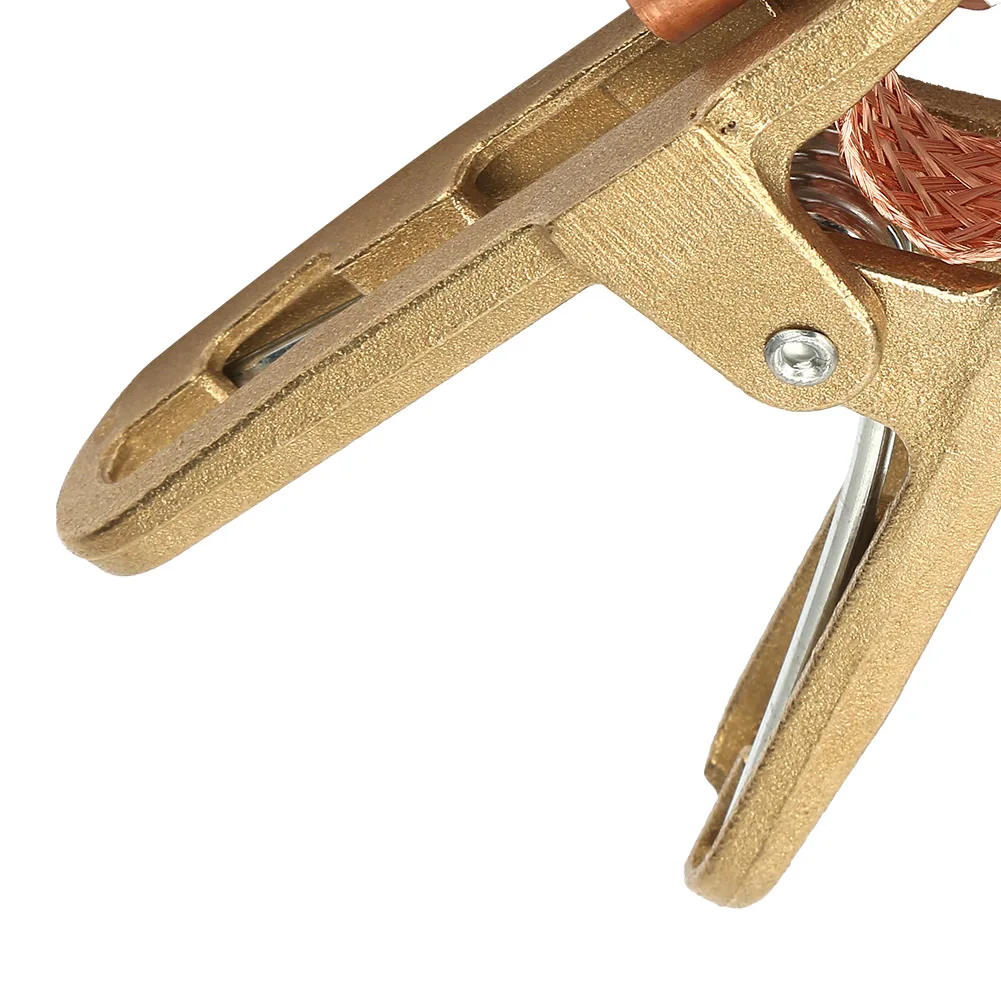 500a Brass Material A Shape Ground Welding Earth Clamp Grounding Pliers For Argon Arc Welding Machine