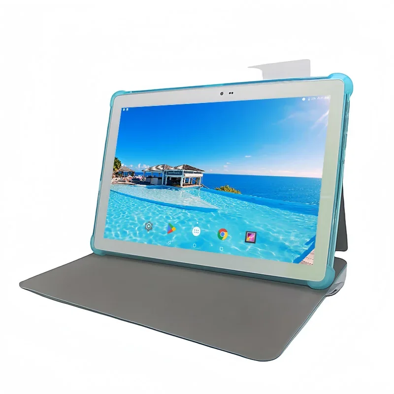 Hot Sales Type-C 10.1 '' Android 9.0 2GB RAM 32GB ROM Tablets MTK9863 Quad-Core Sim Cards*2 Dual Camera Gift Leather Case 5000mA 4