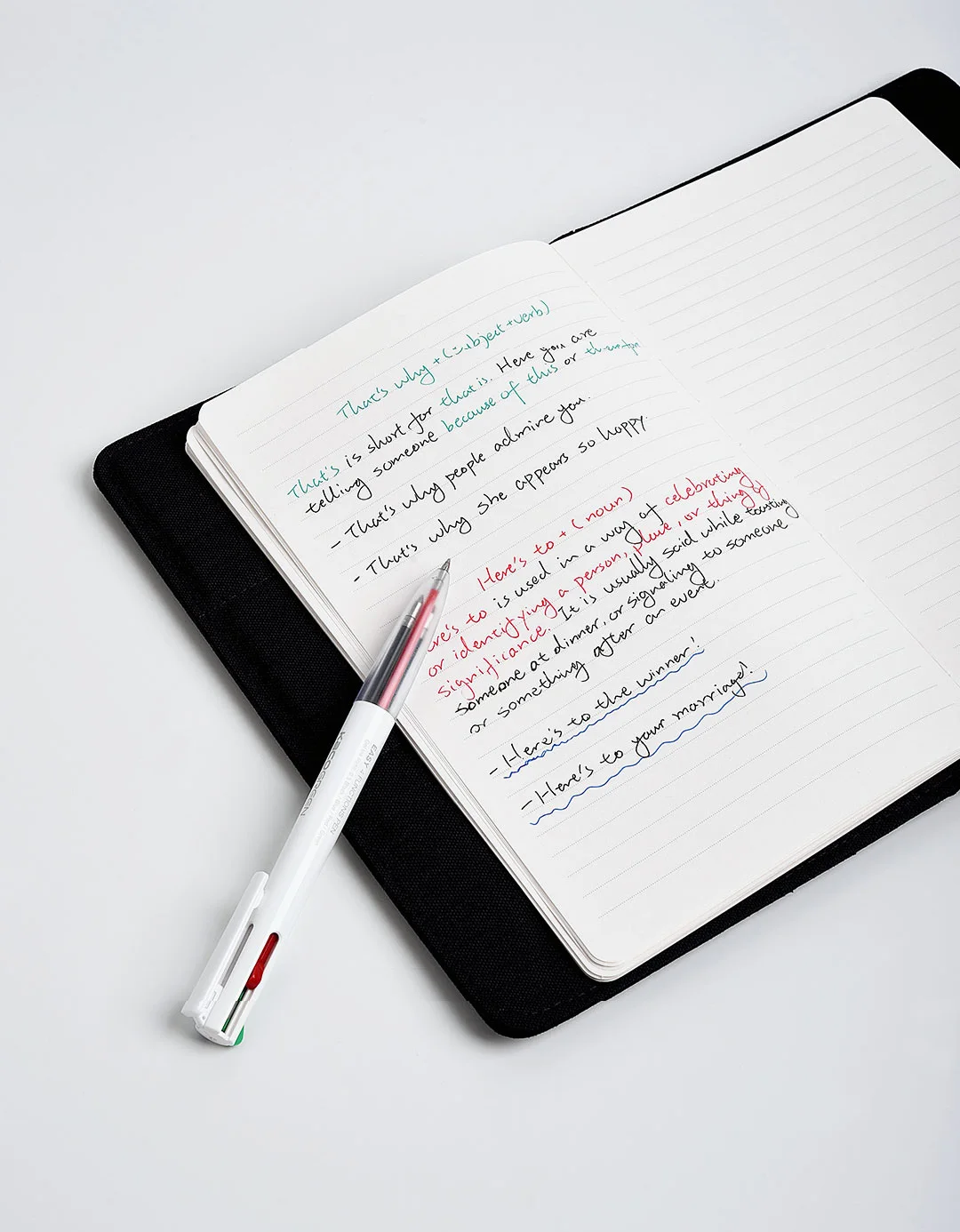 KACO 4 in 1 Gel Pens Multicolor Press Ballpoint Pen 0.5mm Fine Tip Smudge-Free Fast-Dry Ideal for Note Taking Writing Journaling 6