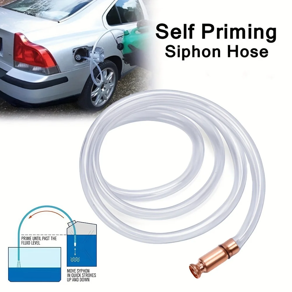 Automobile Oil Syringe Pump Manual Extractor with Red Copper Siphon Refueling Pipe