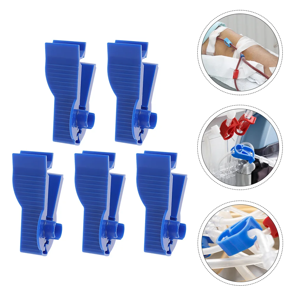 

Peritoneal Flow Control Clips ABS Peritoneal Clips Tube Clamp Tube Fastener Clip Blue Tubing Clamp 6.5cm
