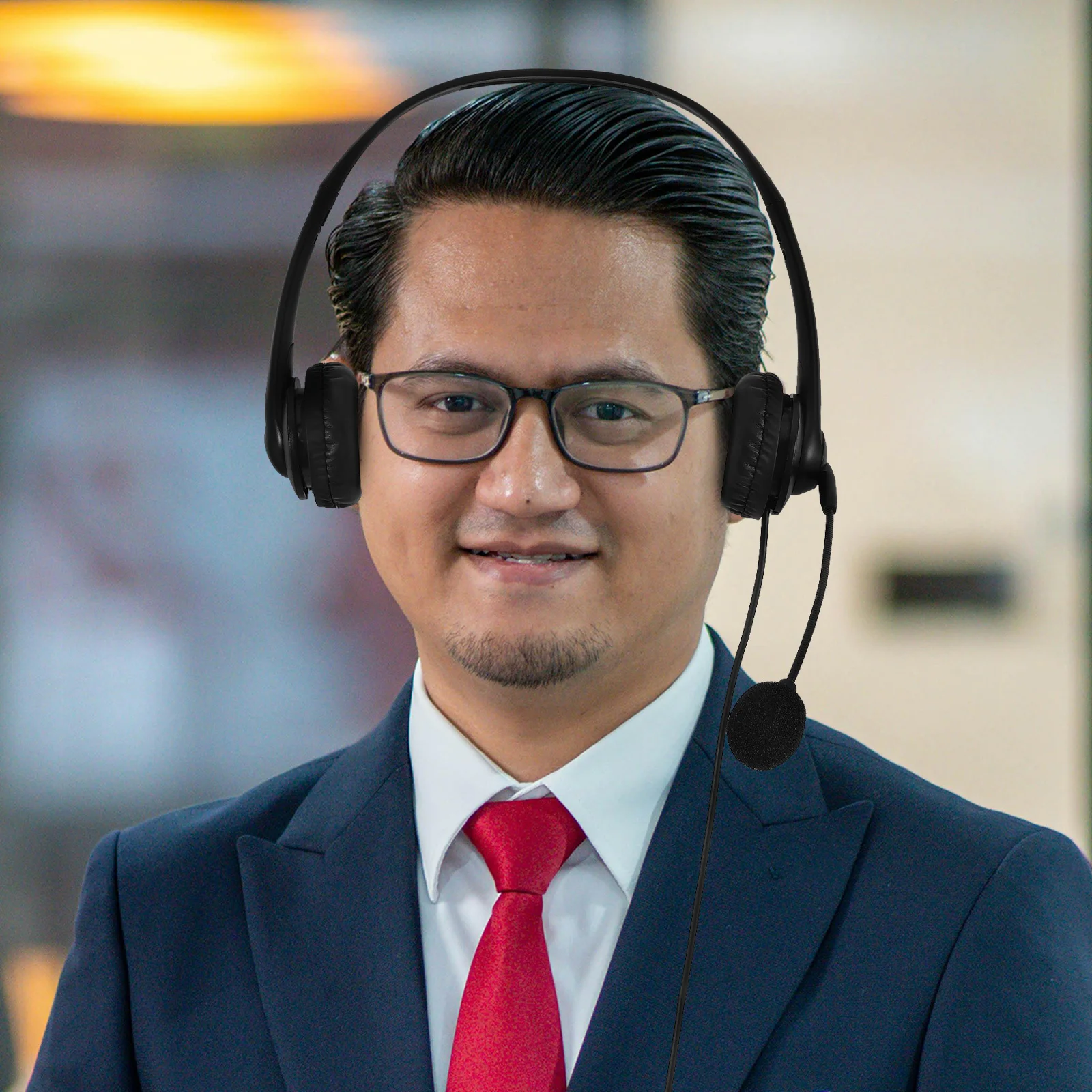 Professional Noise Cancelling Headset Comfortable Earmuffs Clear Conversation Cvc60 Technology USB Headphone for Office