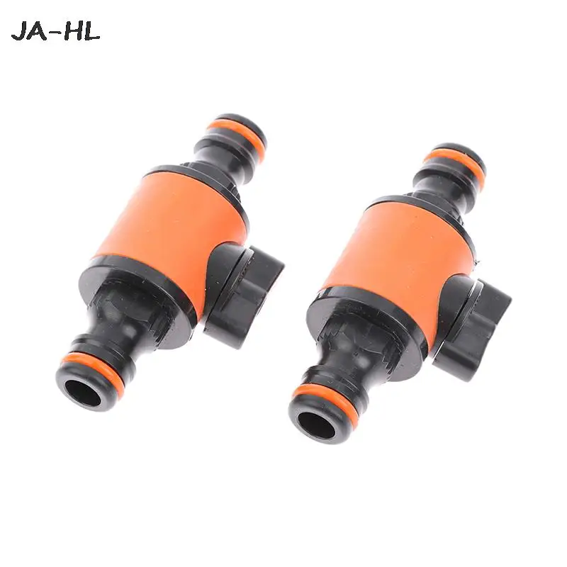 

Hot 2Pcs Garden Hose Pipe In-line Faucet Tap Shut Off Valve Fitting Watering Irrigation Connector 1/2 3/8 1/4 Inch Quick Coupler