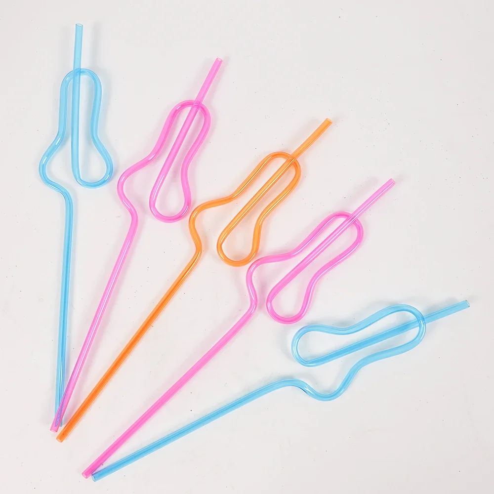 Description Picture 3 of item10Pcs Funny Penis Drinking Straws Bachelorette Hen Party Bridal Shower Favors Bride To Be Bar Straw Birthday Wedding Party Decor