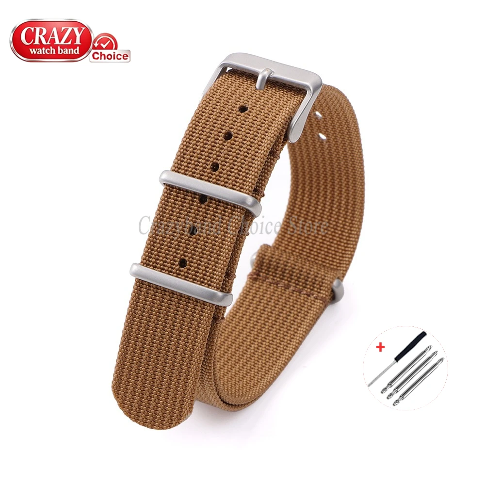 Nylon Canvas Weave Sports Wristband - Universal Replacement Watch Strap