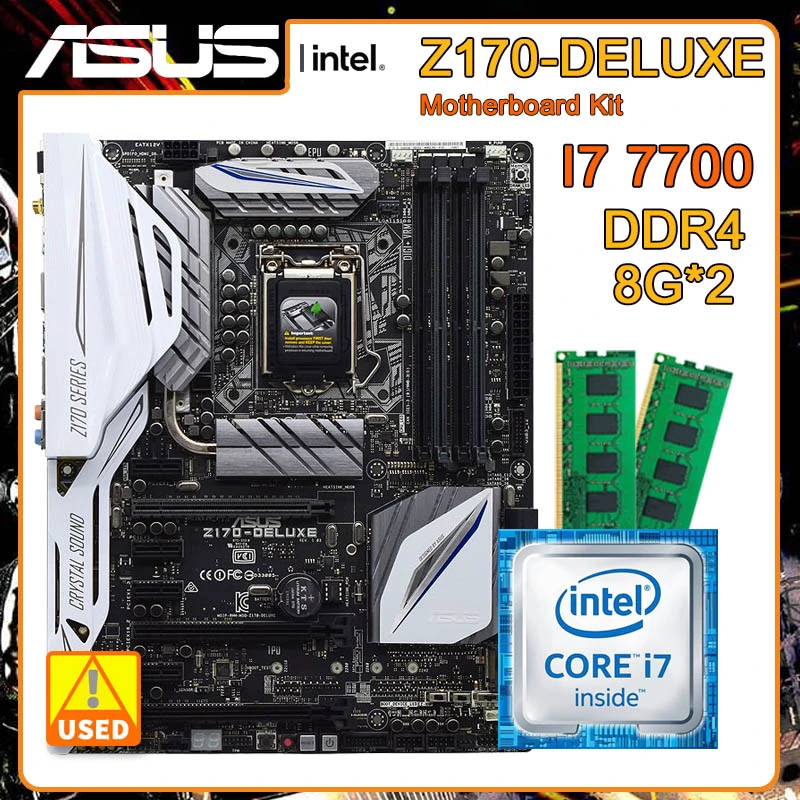 Intel core i7 7700 マザーボード メモリセット Intel Core i7 7700 SR338 + ASUSマザーボードセット