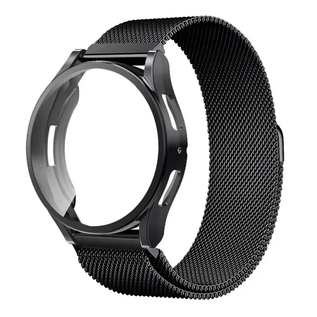 Elegant Metal Band with TPU Cover and Full Screen Protector