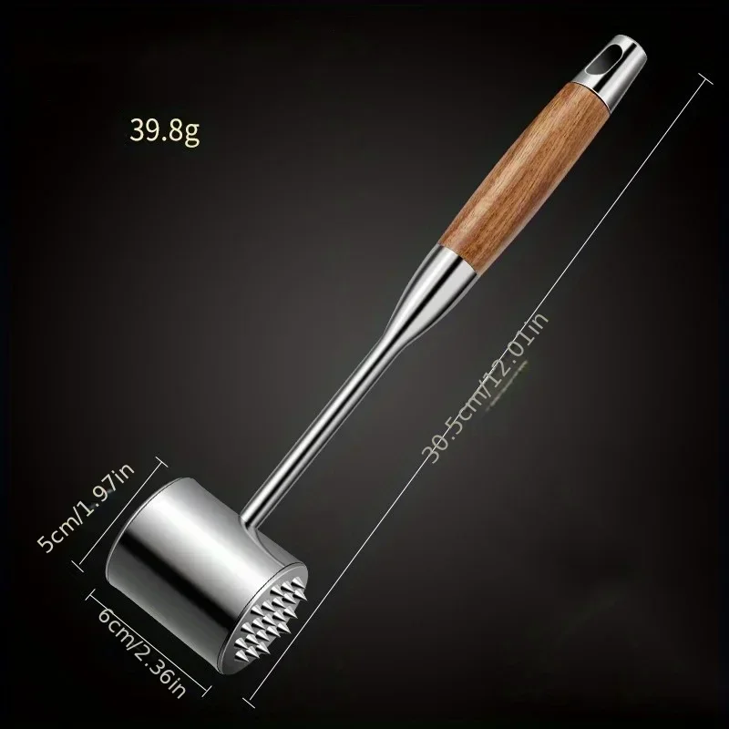 Meat hammer steak special hammer kitchen meat 304 stainless steel meat household loose tendon artifact