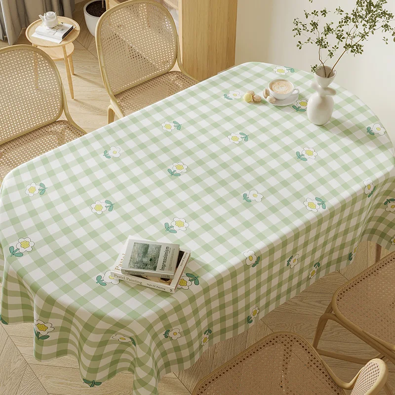 

QW3801 PVC tablecloth modern simple household fresh waterproof oil Nordic ins tablecloth tea table hotel table cloth