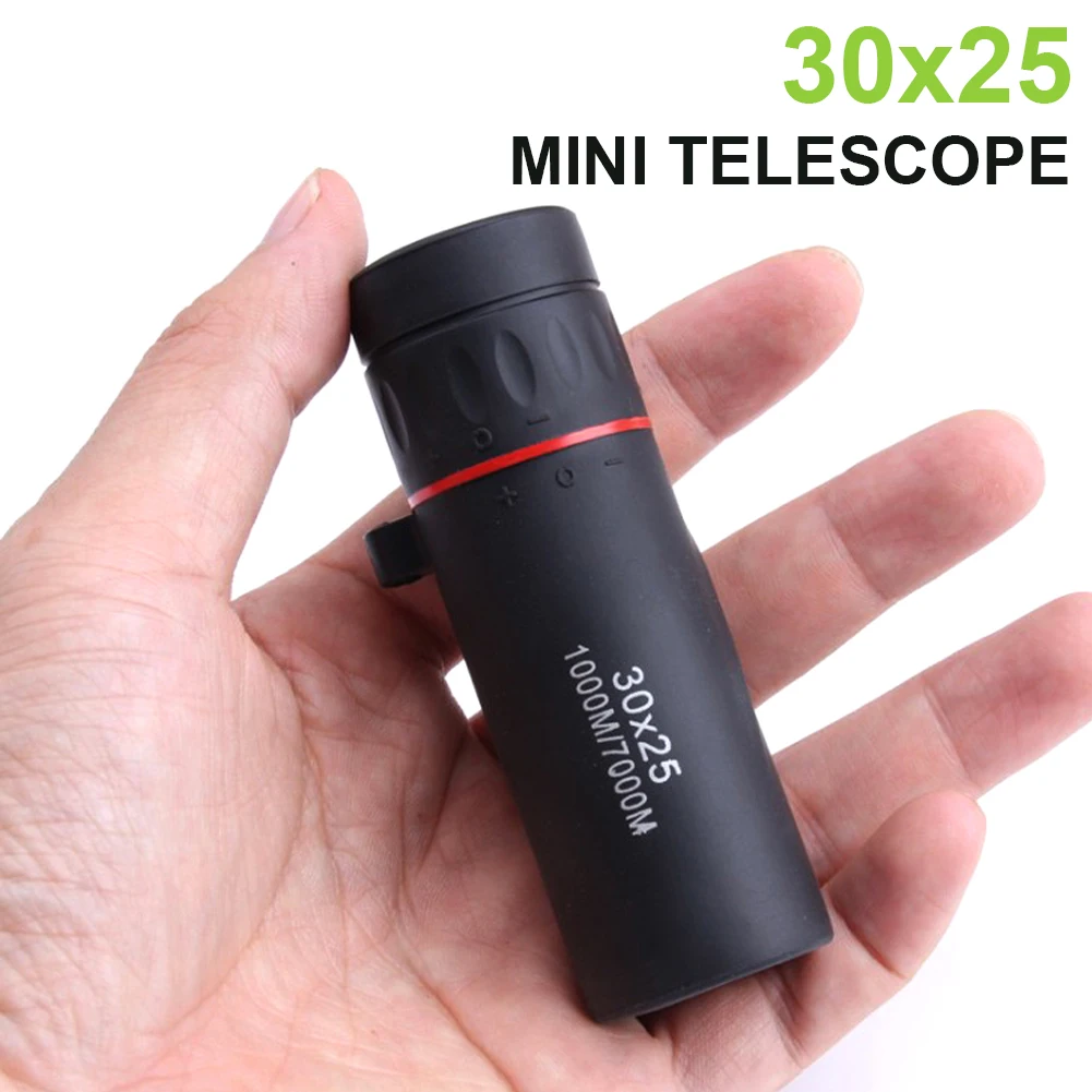 30x25 Hunting Monocular Telescope Binoculars Zooming Focus Green Film Binocular Optical Hunting High Quality Tourism Scope