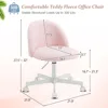 Comfy Small Office Chair with Wheels, Rolling Swivel Computer Task Chair for Home Office,Bedroom, Offices Chairs 2