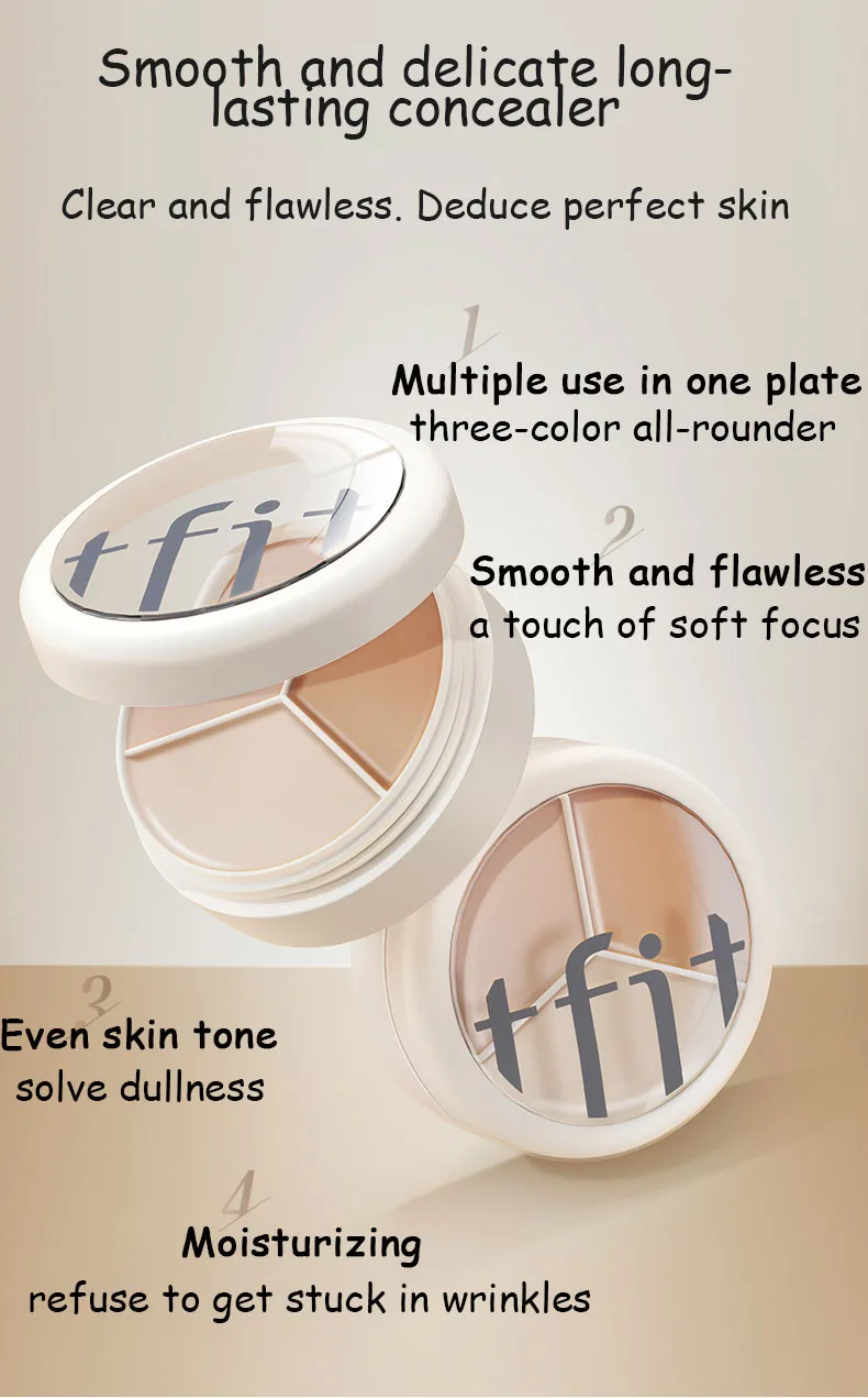 Description Picture 4 of itemTFIT 3 Colors Concealer Palette and  YZS Mascara set Makeup Face Eye Contour Face Spot Concealer Dark Circle Correcting Cosmetic