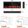 Electric Fireplace-50 Inch Fireplace Heater and Linear Fireplace W 15 Belt Light Colors-Fireplace Insert W 5100 BTU Heat Output 3