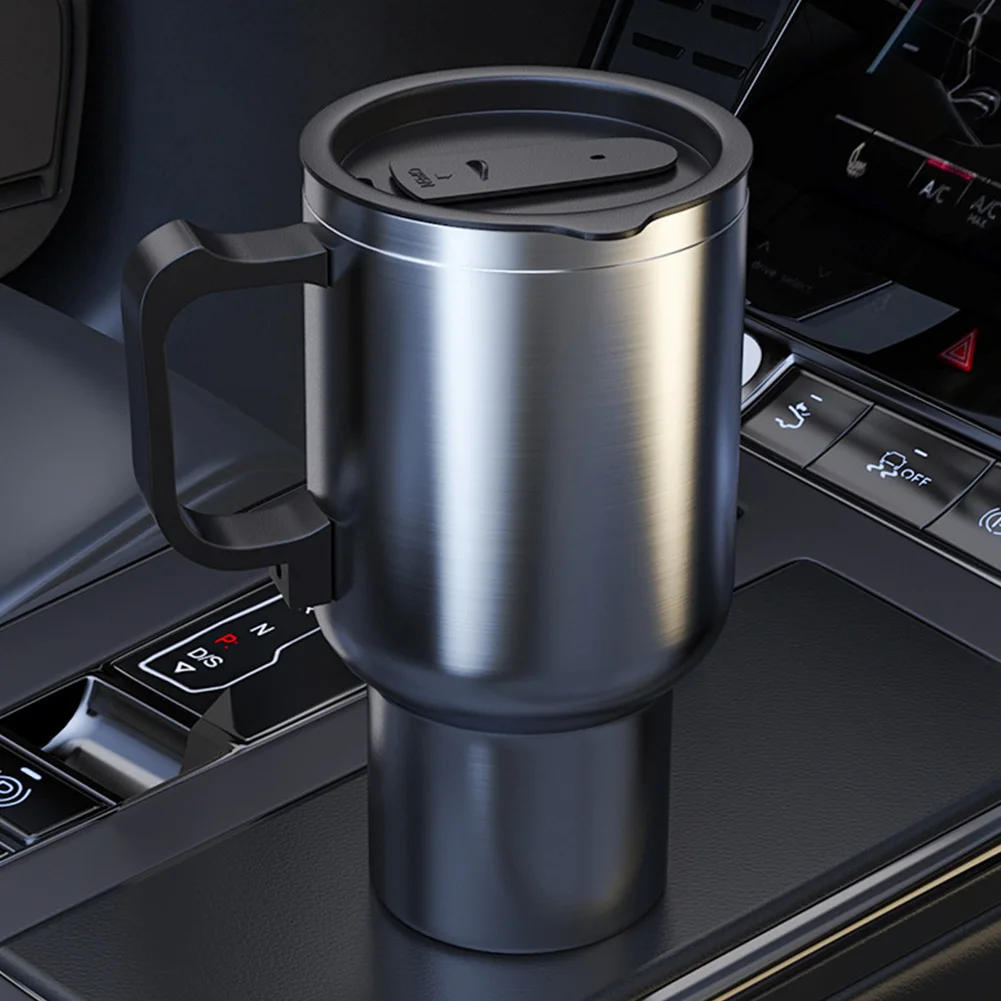 12V 500ML Car Electric Kettle Stainless Steel Vehicle Heating Cup Water Coffee Milk Thermal Mug Camping Travel Car Kettle 5-1PCS electric kettle car heater mug