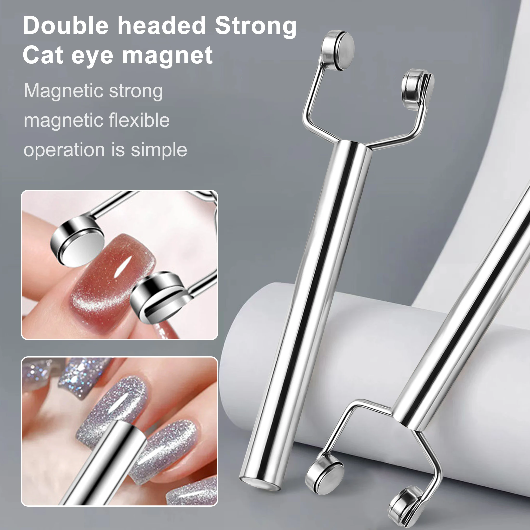 NEW Nail Art Tool Effect Manicure Y-shape Strong Stick for Nail Cat Eye Double Head UV Gel Polish Magnet Stick Manicure Tools