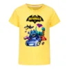 Funny Batwheels Short Sleeve Kids Clothing T-Shirts Summer Children Tops Cartoon Casual Tees Cotton Boys Girls Clothes3057 3