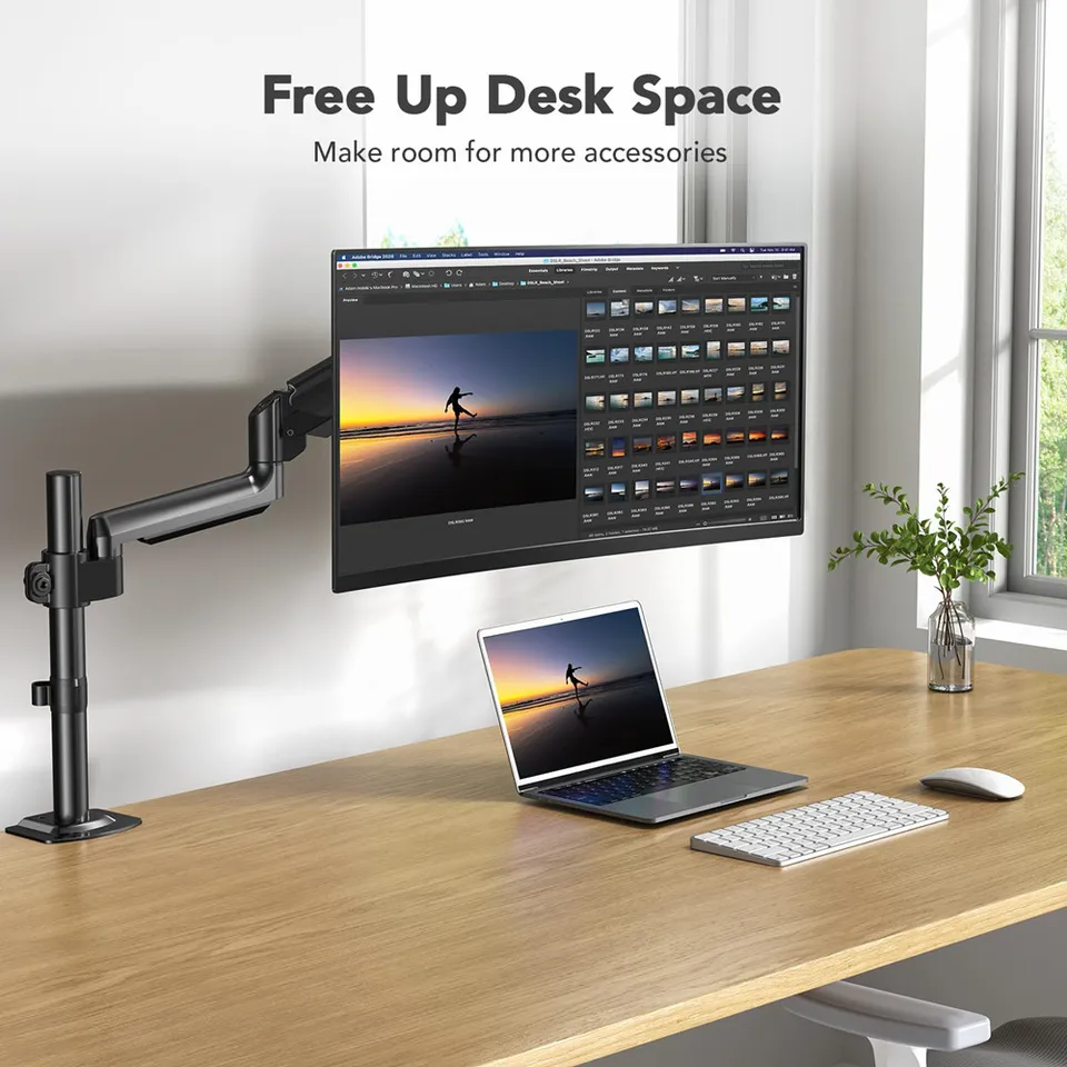 MOUNT PRO Supporto da parete per monitor singolo per schermi di