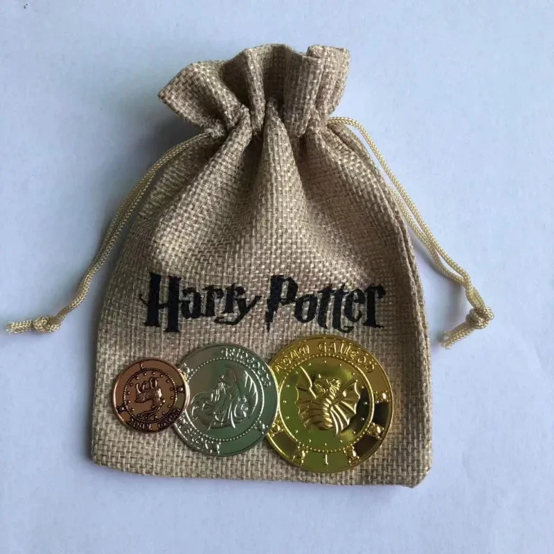 Film Perimetrale Harries Gringotts Moneta Commemorativa Badge Potters Gold Elf Money Bag Gold Galleon Student Creative Gift