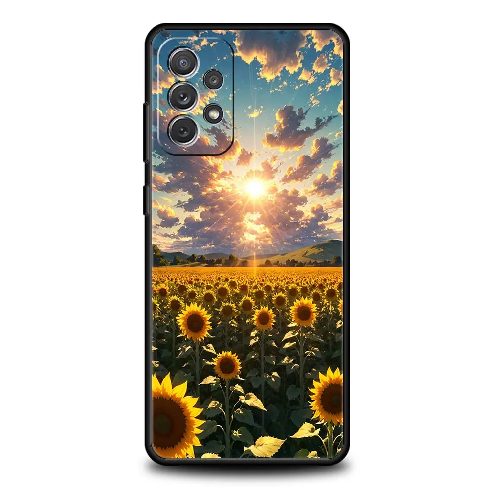 Radiant Sunflower Design Smartphone Case Cover