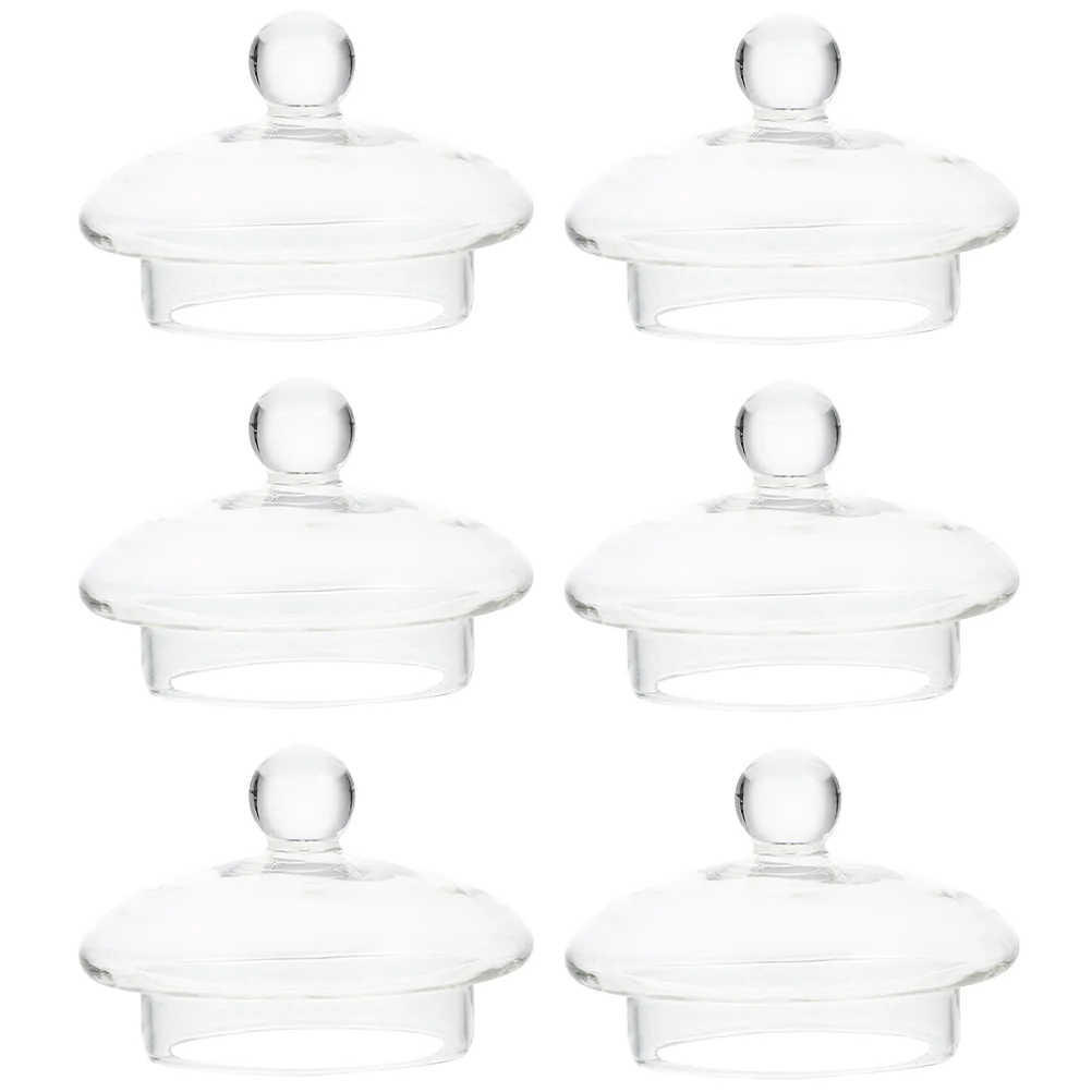 

6 Pcs Teapot Accessories Kettle Lid Replacement Cover Glass Heat-resistant Covers