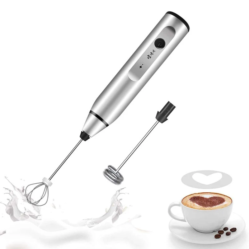Electric Milk Frothers Handheld Wireless Blender USB Mini Coffee Maker Whisk Mixer Cappuccino Cream Egg Beater Food Blender 6