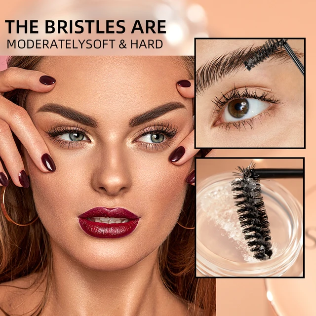 QIBEST Sapone gel a forma di sopracciglio Gel per sopracciglia tridimensionale trasparente Impermeabile Trucco per sopracciglia a lunga durata Cera per lo styling delle sopracciglia 4