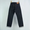 14oz UNWASH Raw Original Indigo Blue Denim Jeans for Men Red Selvedge 100% Cotton Classic LVC-55501 Loose Straight Pants Y2k 502 2